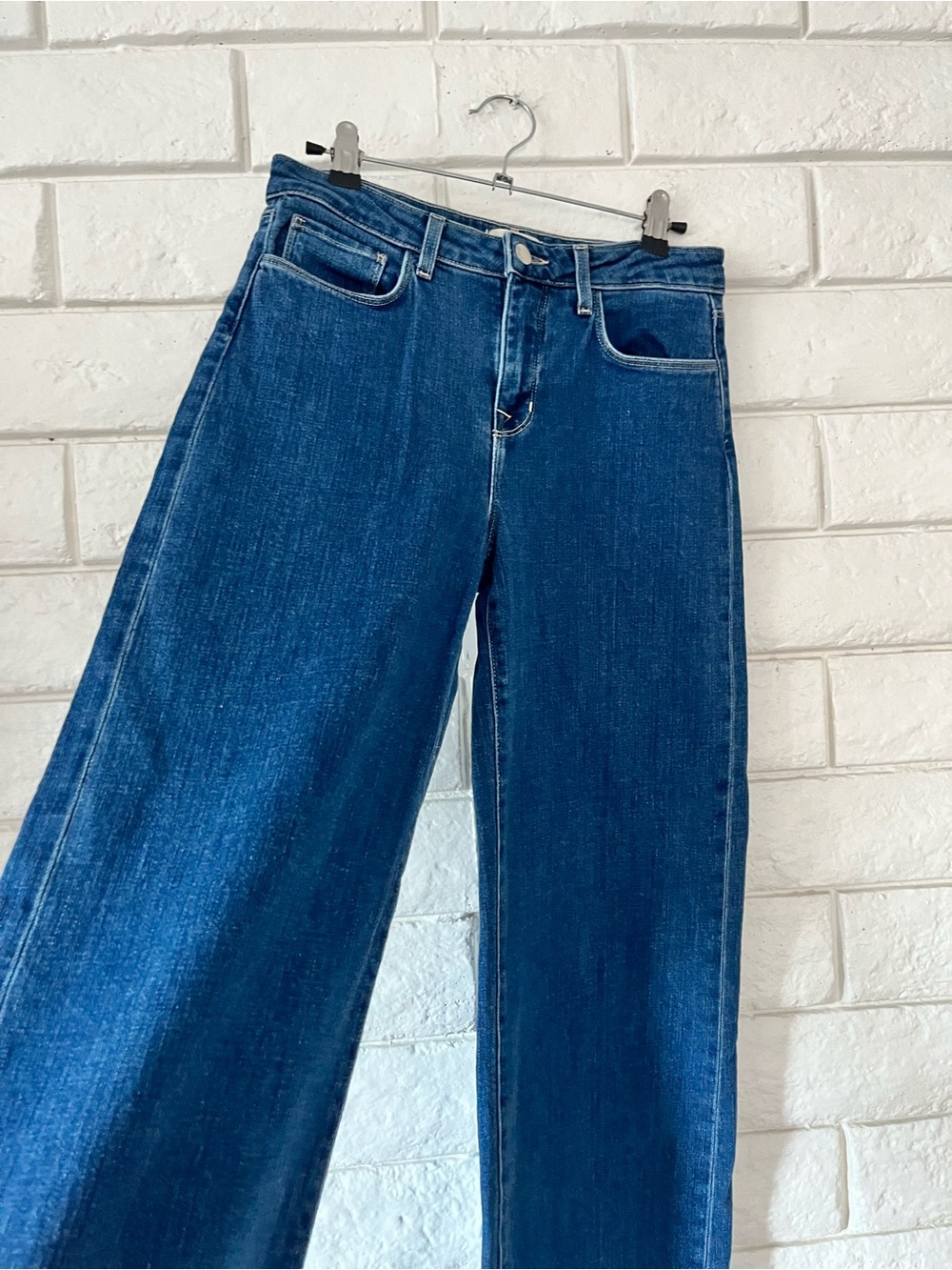L’AGENCE Women’s Madden High Rise Wide Leg Jean in Durango Wash size 26 - Picture 4 of 8